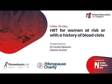 HRT for women at risk or with a history of blood clots