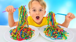 Les enfants apprennent à cuisiner des pâtes