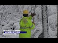 Heavy Snow Causes Downed Trees Power Lines In Unicoi County