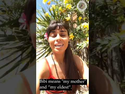 The correct use of the Eyéri word “Bibi”.