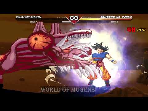 [Street Fighter Mugen] William Birkin Vs SonGoku THE BEST FIGHT YOU'LL SEE IN YOUR ENTIRE LIFE!