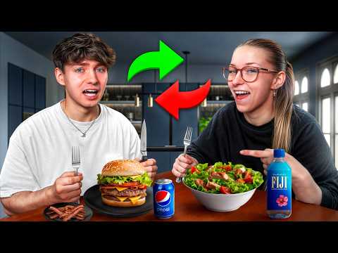 24 Stunden Essen Tauschen Mit Meiner Kleinen Schwester... 😳🤮