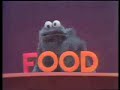 Classic Sesame Street Cookie Monster Spells The Word FOOD Full Version HQ 1973