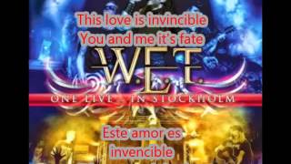 W.E.T. - Invincible - One Live In Stocholm [Lyrics+Subtitulos]