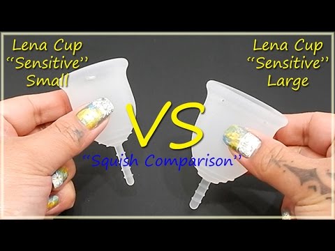 Lena Cup "Sensitive" Small & Large "Squish" - Menstrual Cups