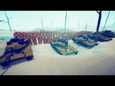 CAN 200x GERMAN ARMY CLEAR ENEMY TRENCH? - Totally Accurate Battle Simulator TABS