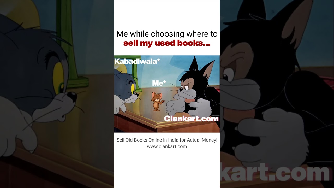 Sell used books online in India for actual money in your Bank/UPI account. #shorts #clankart #books
