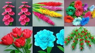 6 Easy Best Paper Flowers  Most Beautiful Paper Fl