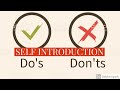 How To Introduce Yourself Self Introduction Do S Don Ts Example Self Introduction Dos And Dont S