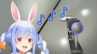 Pekora imitates musical vacuum cleaner (The Night Cleaner)  [Hololive/clip]
