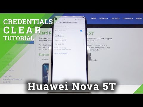 How to Clear Credentials in Huawei Nova 5T – Erase All Certificates