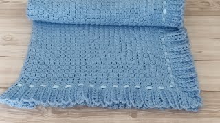 MANTA DE CROCHÊ para bebê passo a passo Prof. Simone Eleotério crochet