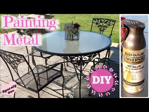 How to paint metal furniture with rust-oleum universal paint