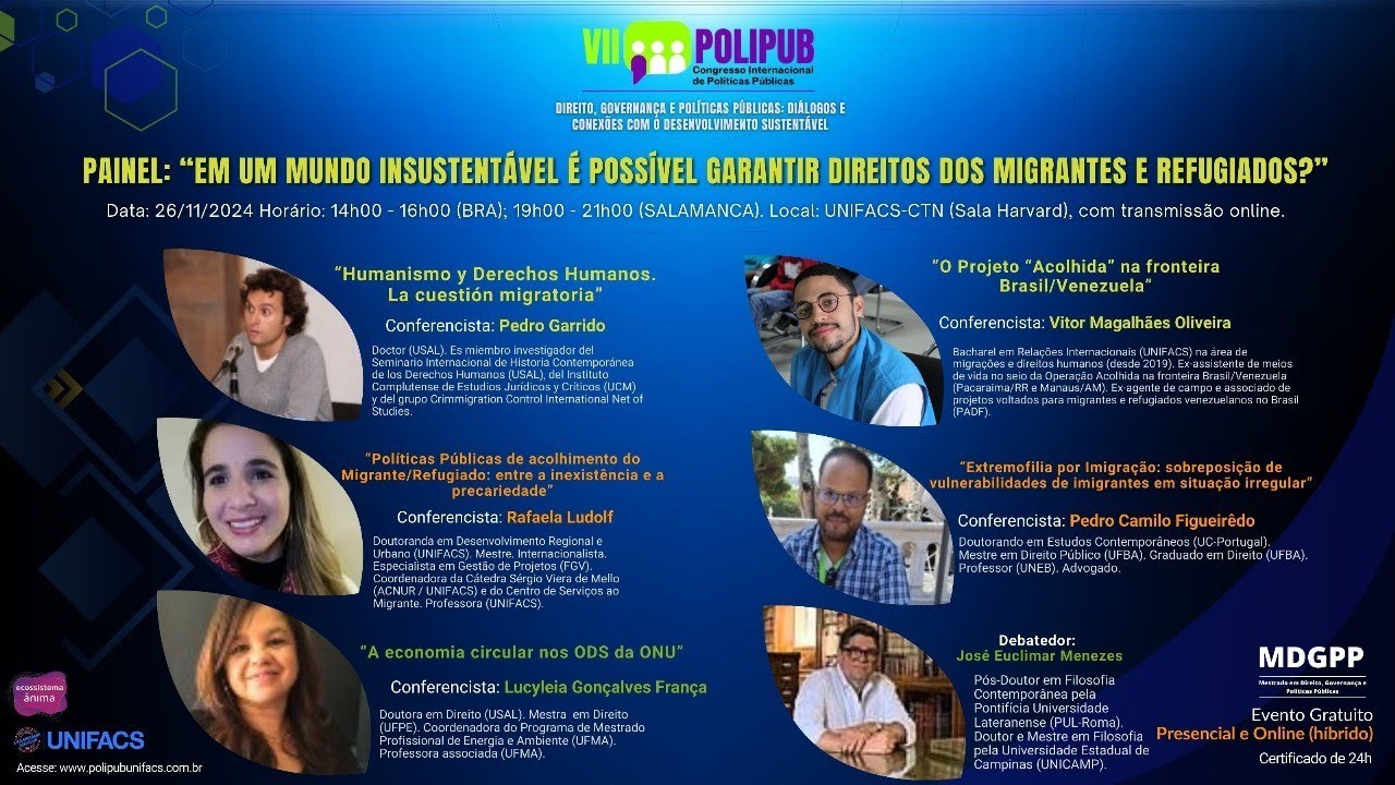 "Em um mundo insustentável é possível garantir direitos dos migrantes e refugiados?"