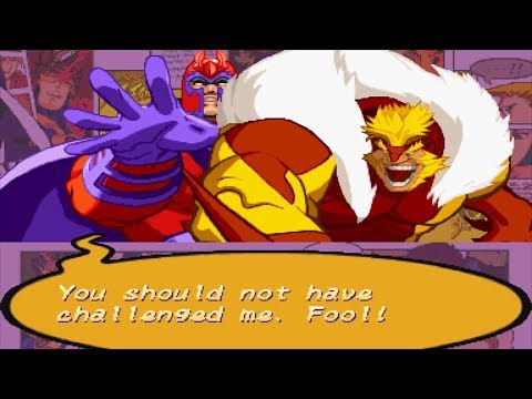 X-Men VS Street Fighter - Magneto/Sabretooth - Expert Difficulty Playthrough