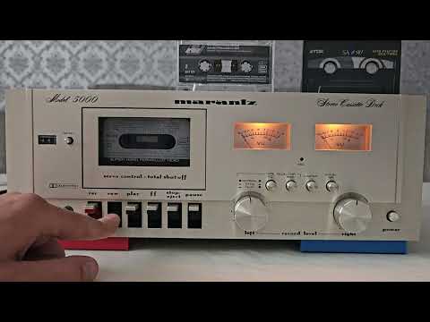 MARANTZ 5000 Stereo Cassette Deck , Silber,  USA/Japan ,  Vintage