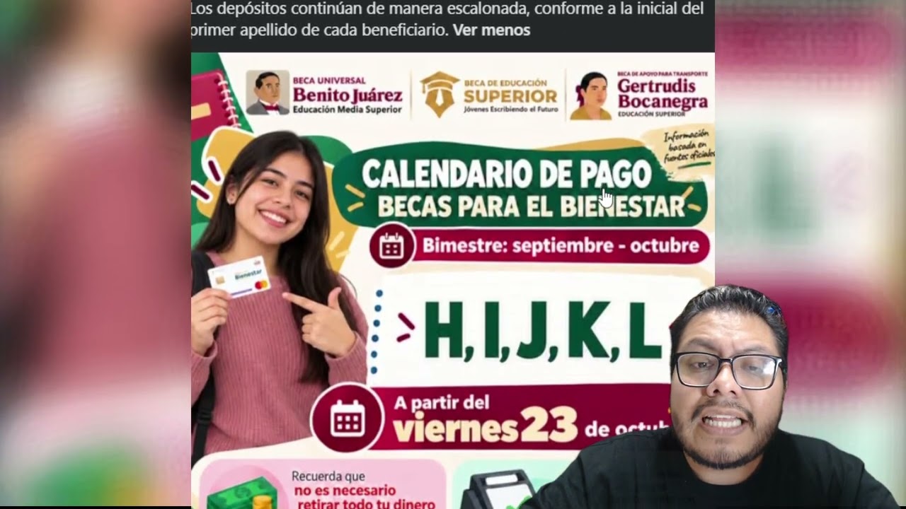 ¡YA TIENES TU PAGO! checale becaria y becario hoy 23 octubre pago de la becas benito juárez y JEF