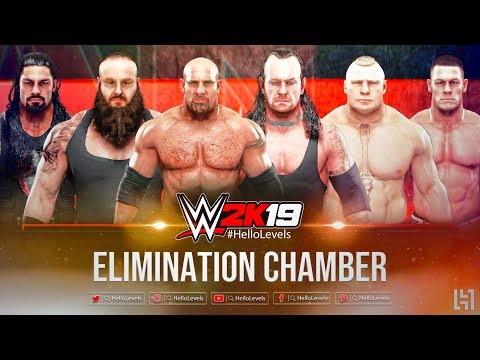 WWE 2K19 Elimination Chamber Match feat. ELIMINATION CHAMBER POD SPEAR & More | WWE 2K19