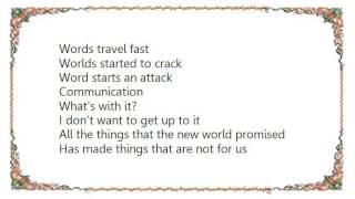 Johnny Marr - Word Starts Attack Lyrics