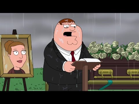 Peter Gives A Hilarious Eulogy At His Boss's Funeral - Family Guy