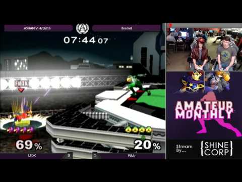 LSDx (Roy/Falco) vs Pdub (Sheik) - ASH@WIT Amateur Monthly #6 Melee Bracket
