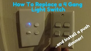 How To Replace a 4 Gang Light Switch