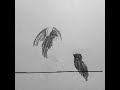 "two birds on a wire"