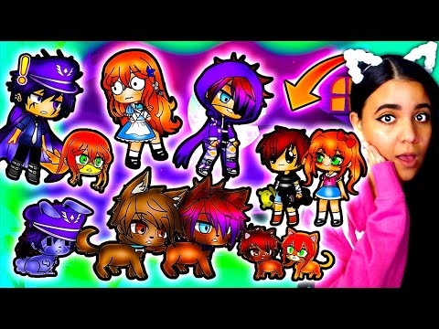 😻🐶 If The Afton Family Turn Into Their Favorite Pets! 😻🐶 FNAF Gacha Club Mini Movie Reaction