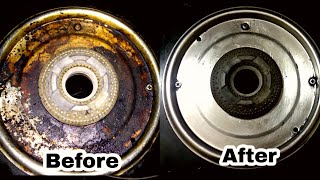 How to clean gas stove in telugu| gas stove cleaning|kitchen tips|Ismart Meghana