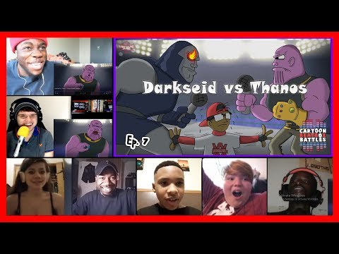 Darkseid Vs Thanos - Cartoon Beatbox Battles REACTIONS MASHUP