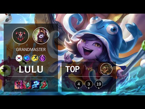 Lulu Top vs Renekton - KR Grandmaster Patch 10.24