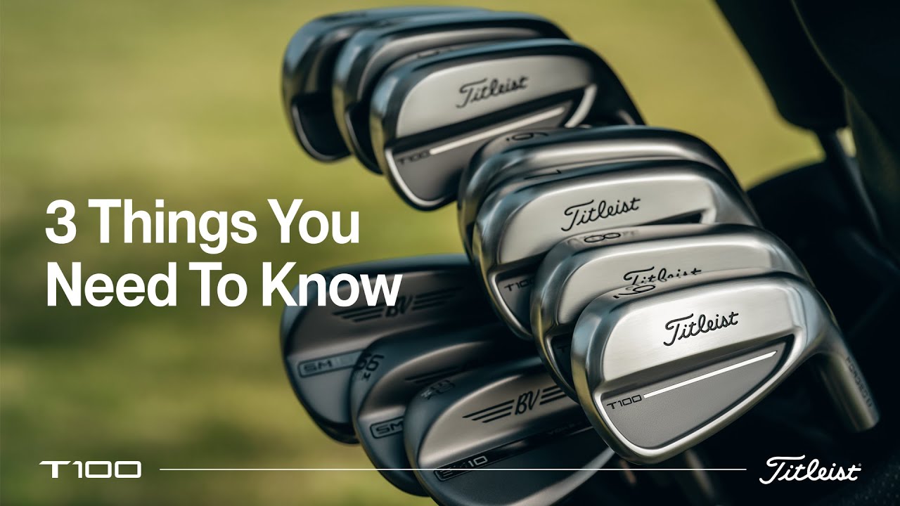 Left Handed Titleist T100 Golf Irons | Steel