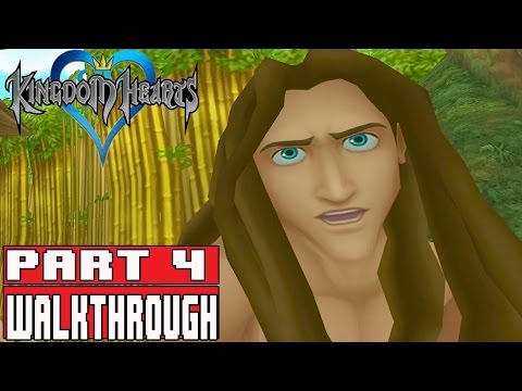 KINGDOM HEARTS 1 PS4 Gameplay Walkthrough Part 4 - TARZAN KH 1.5 + 2.5