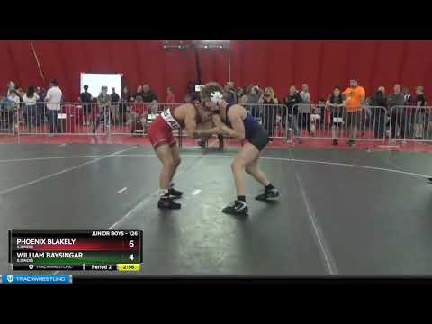 Junior Boys 126 Phoenix Blakely Illinois Vs William Baysingar Illinois