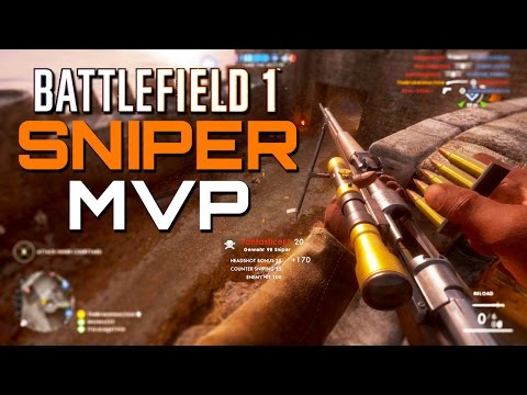 Battlefield 1: Sniper MVP - 60 Kills - Operations Mode (PS4 Gameplay)