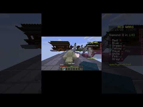 Amazing hypixel Bed Destruction!!!  😁 🗡️ #hypixel #minecraft #viralshort