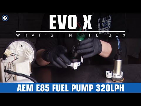 AEM E85 Fuel Pump 320lph - 08-15 EVO X - Install/Review