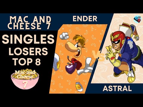 SC Ender (Rayman) vs Astral (Captain Falcon) - SSF2 Losers Top 8 - Mac and Cheese 7