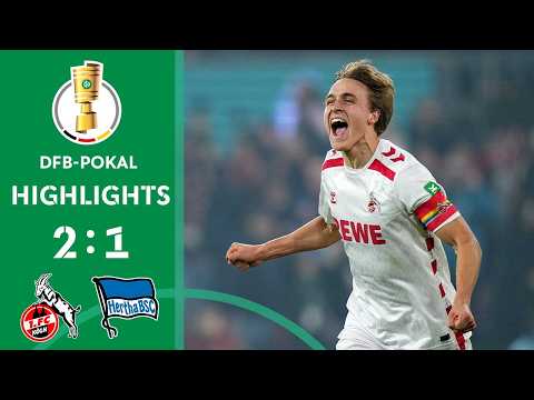 Last-Minute Elfmeter-Drama! 1. FC Köln - Hertha BSC 2:1 | Highlights | DFB-Pokal 2024/25
