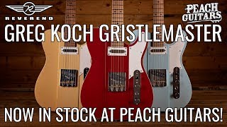 Video thumbnail for Reverend Greg Koch Gristlemaster now in stock at Peach Guitars! by Peach Guitars