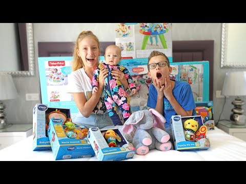 Testing Baby Toys on Our Baby Sister!