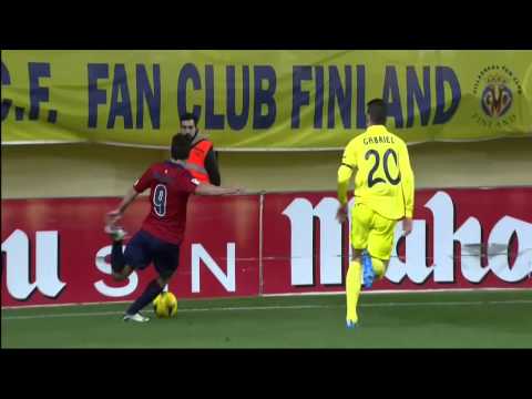 Villarreal vs Osasuna 3-1 Gol Oriol Riera Jornada 22 2013/2014 - AllGoalsLFP