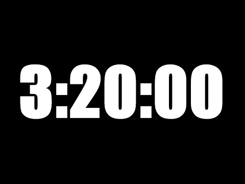 3 HOUR 20 MINUTE TIMER • 200 MINUTE COUNTDOWN TIMER ⏰ LOUD ALARM ⏰