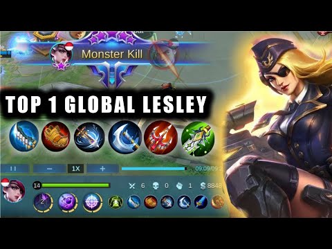 SAVAGE! Lesley Late Game Monster [ Top 1 Global Lesley Best Build 2022 ] - Mobile Legends