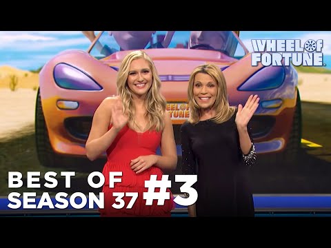 Best Of Season 37: Top Moment #3 | Maggie Sajak Introduced as Guest Letter-Turner | Wheel of Fortune