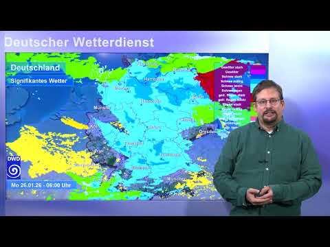 25.01.2026 Unwetterwarnung - Deutscher Wetterdienst (DWD)