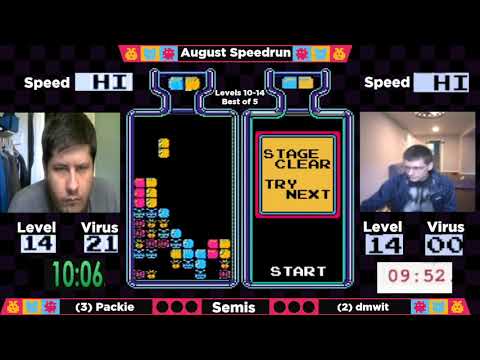 DrMC Speed Monthly August 2021 - Packie vs. dmwit - Semifinals