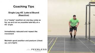 544. Single Leg 45° Lateral Bound (Reactive)