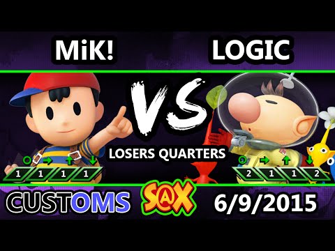 S@X 101 Customs - MiK! (NesS) Vs. VGBC | Logic (Diddy Kong) SSB4 LQ - Smash Wii U - Smash 4