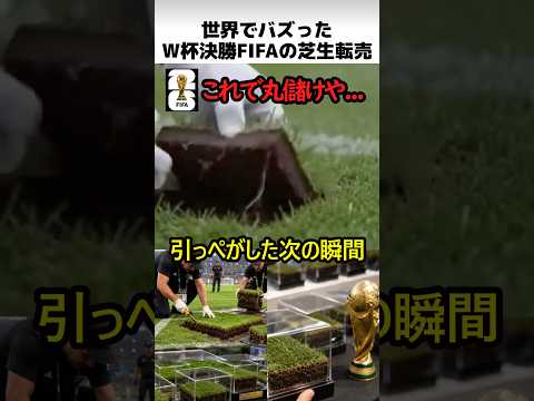 W杯決勝のFIFA芝生転売